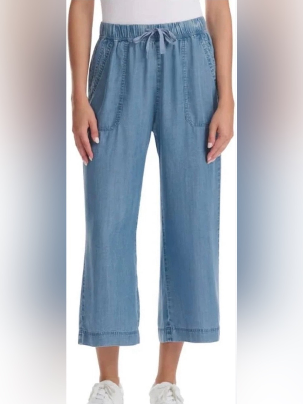 SPLENDID 100% Lyocell/Tencel Crop Wide Leg Pants-Size M